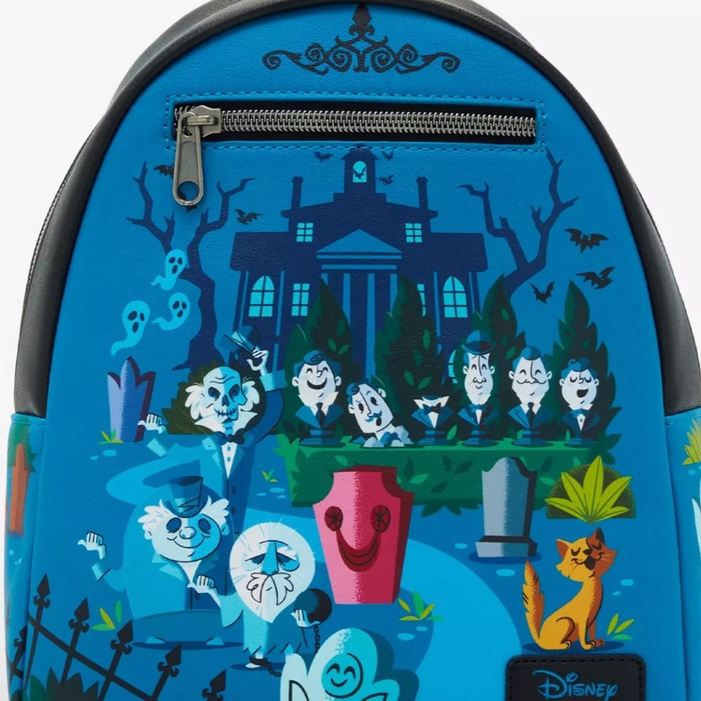 Disney Parks Haunted Mansion Loungefly Mini Backpack NWT